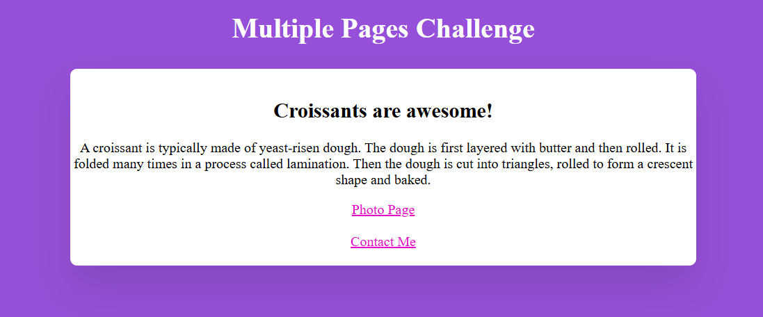 Croissants Project